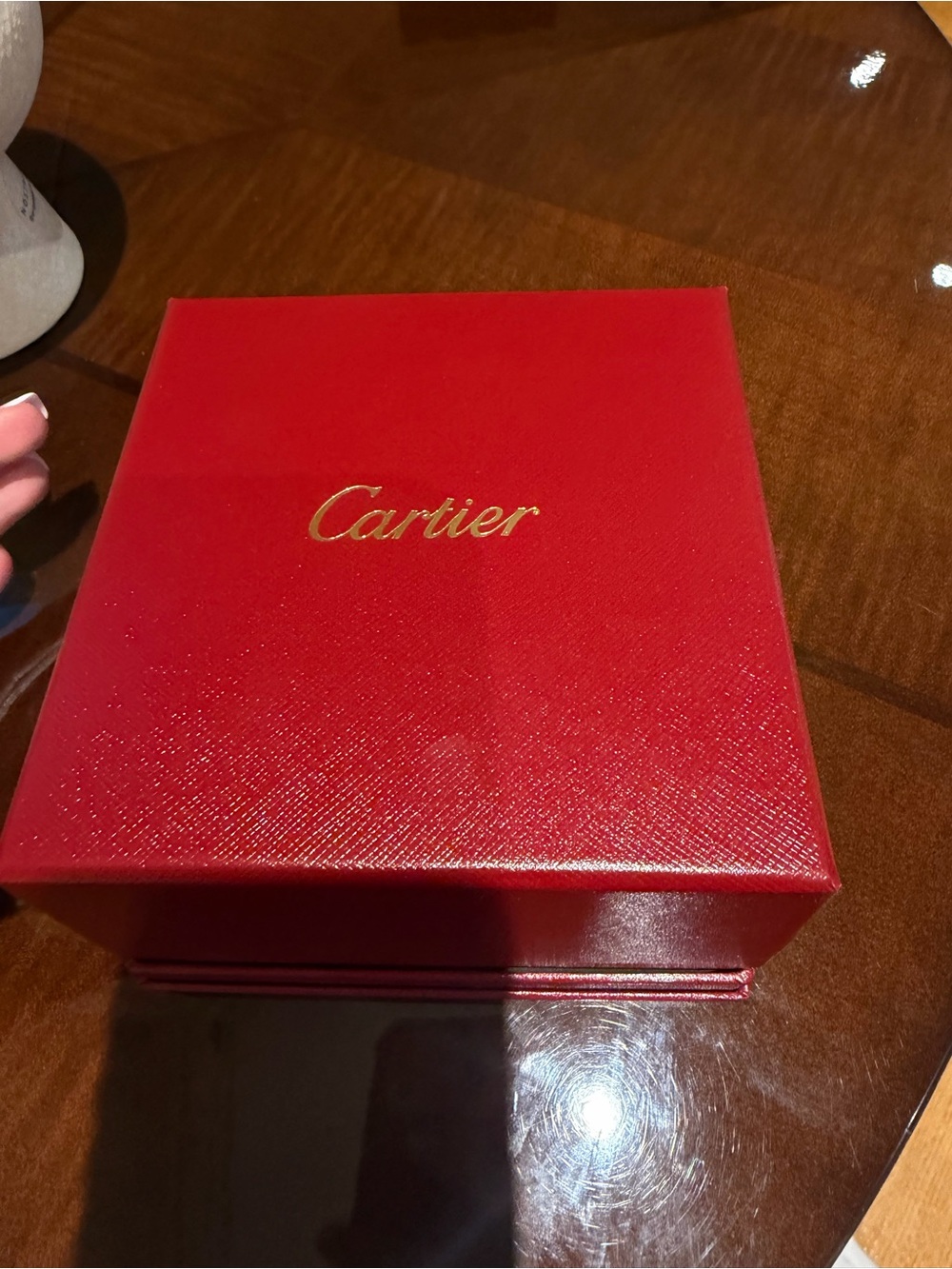 Cartier Gold Nail-Style Cuff Bracelet with Pavé Accent - Picture 9 of 9